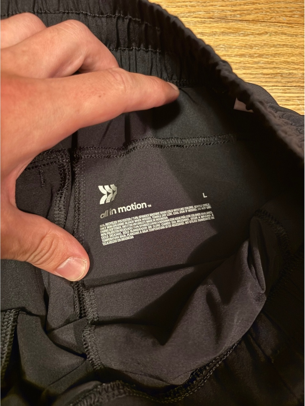 All in Motion Black Jogger Pants Size L